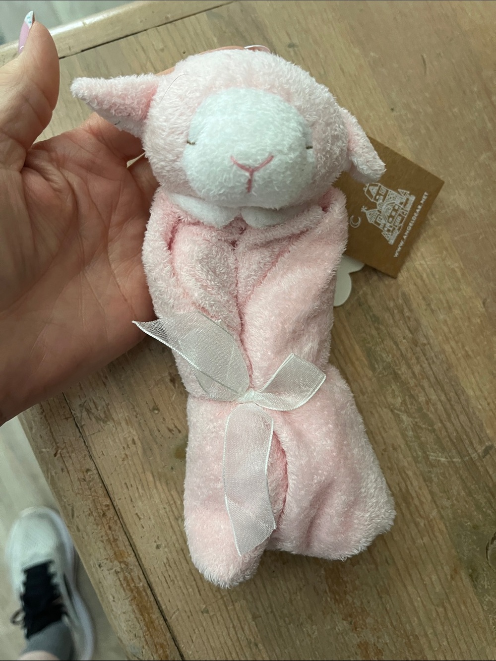 Angel Dear Baby Lovey NWT Toy Plush Pink